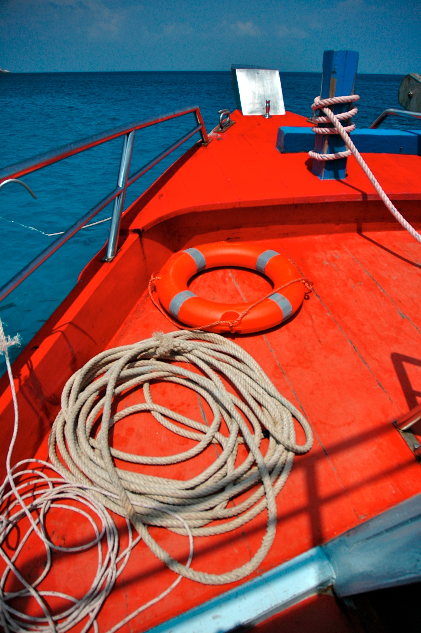 Bow of dive boat – Simple Life Divers Koh Tao Thailand