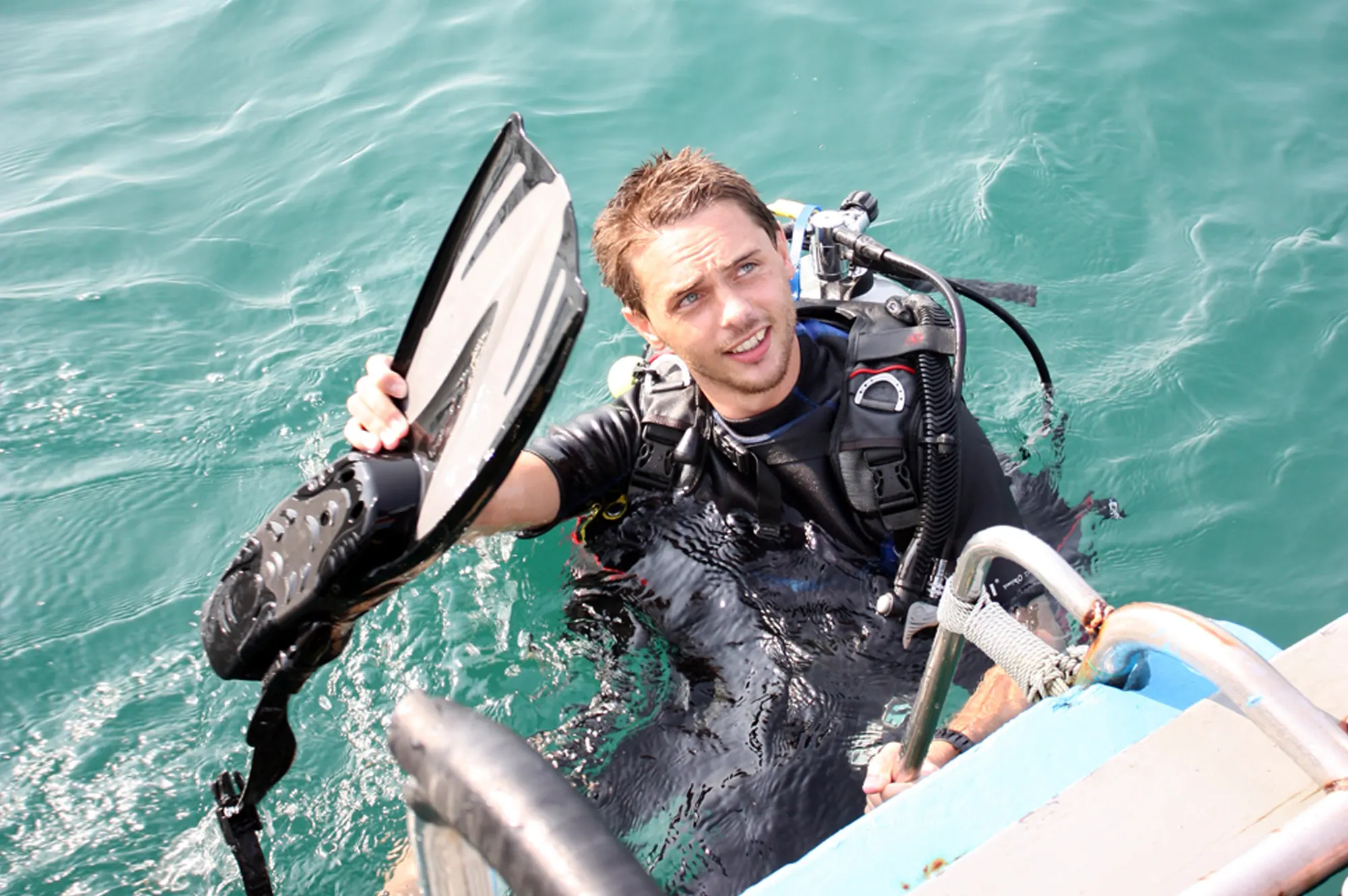ผู้เข้าร่วมโปรแกรมฝึกงาน PADI Divemaster ที่เกาะเต่า